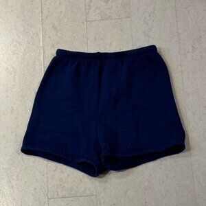 Joah Brown Navy Blue High Waisted Athletic Shorts